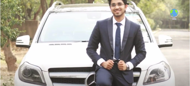 Aman Dhattarwal With His Mercedes