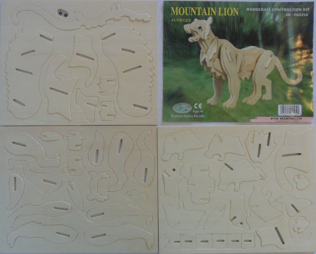 Look and Find Treasures 3D Puzzle Woodcraft Construction Kit