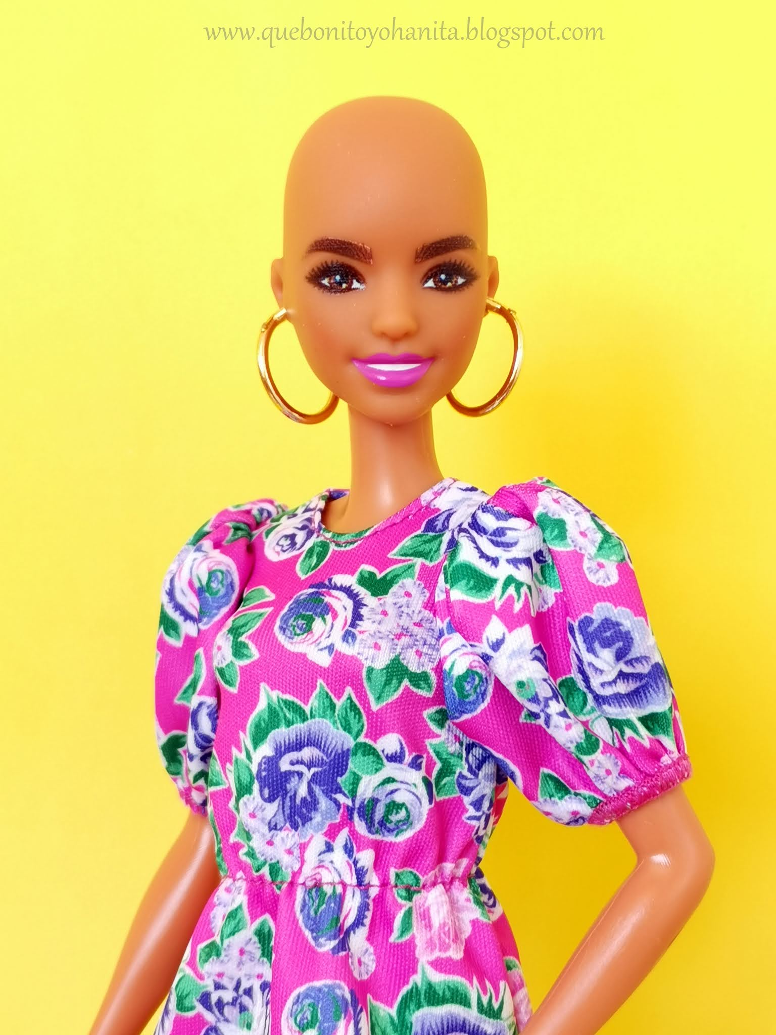 Barbie Fashionistas Doll #150 With No-Hair Look Floral Dress | lupon.gov.ph