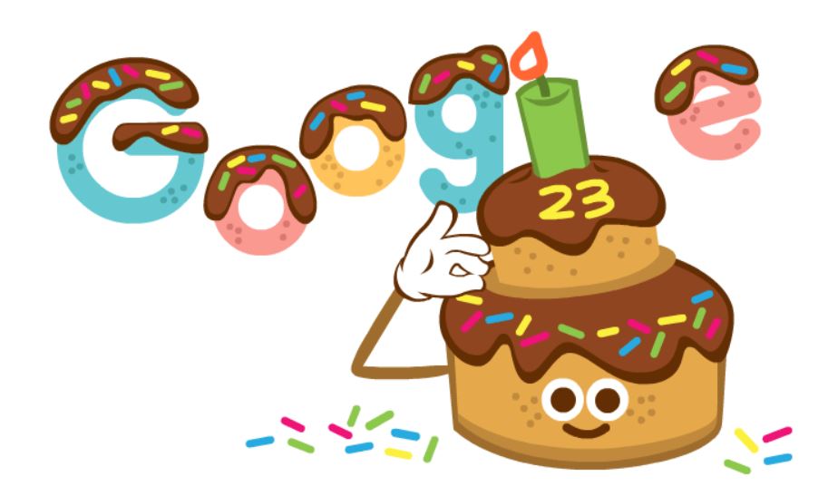 Arama motoru Google, 27 Eylül'deki 23. doğum gününü kutlamak için ana sayfasında özel bir Doodle'ı tanıttı.