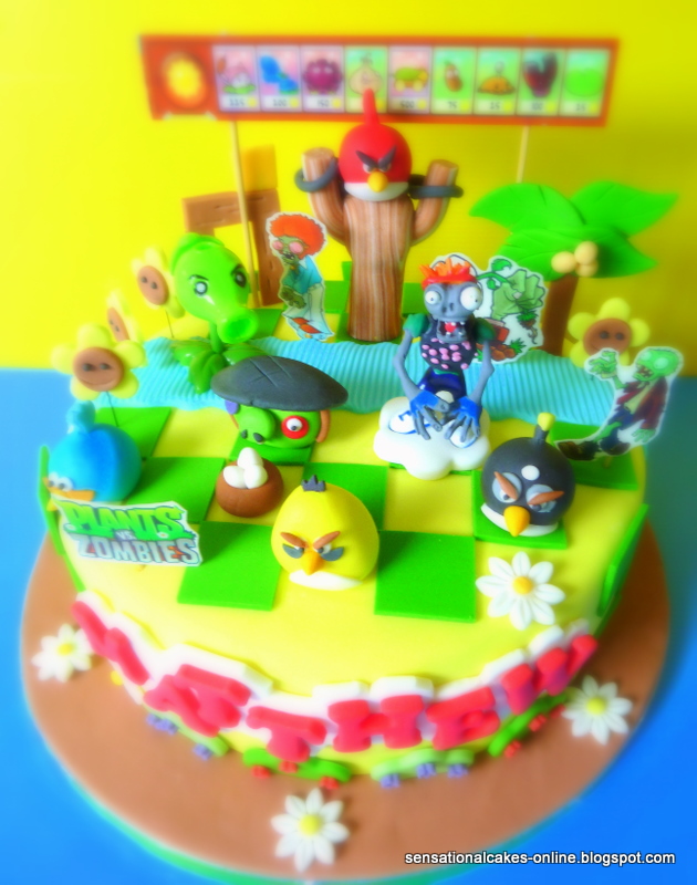 Cake Inspiration PV Zombies Cake Singapore New Zombies Figurines 