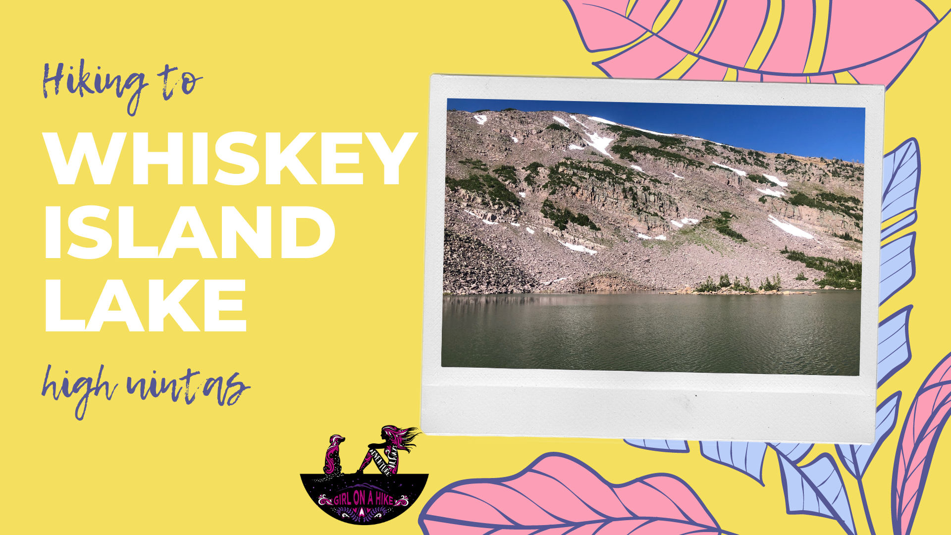 Hiking to Whiskey Island Lake, Uintas Girl on a Hike