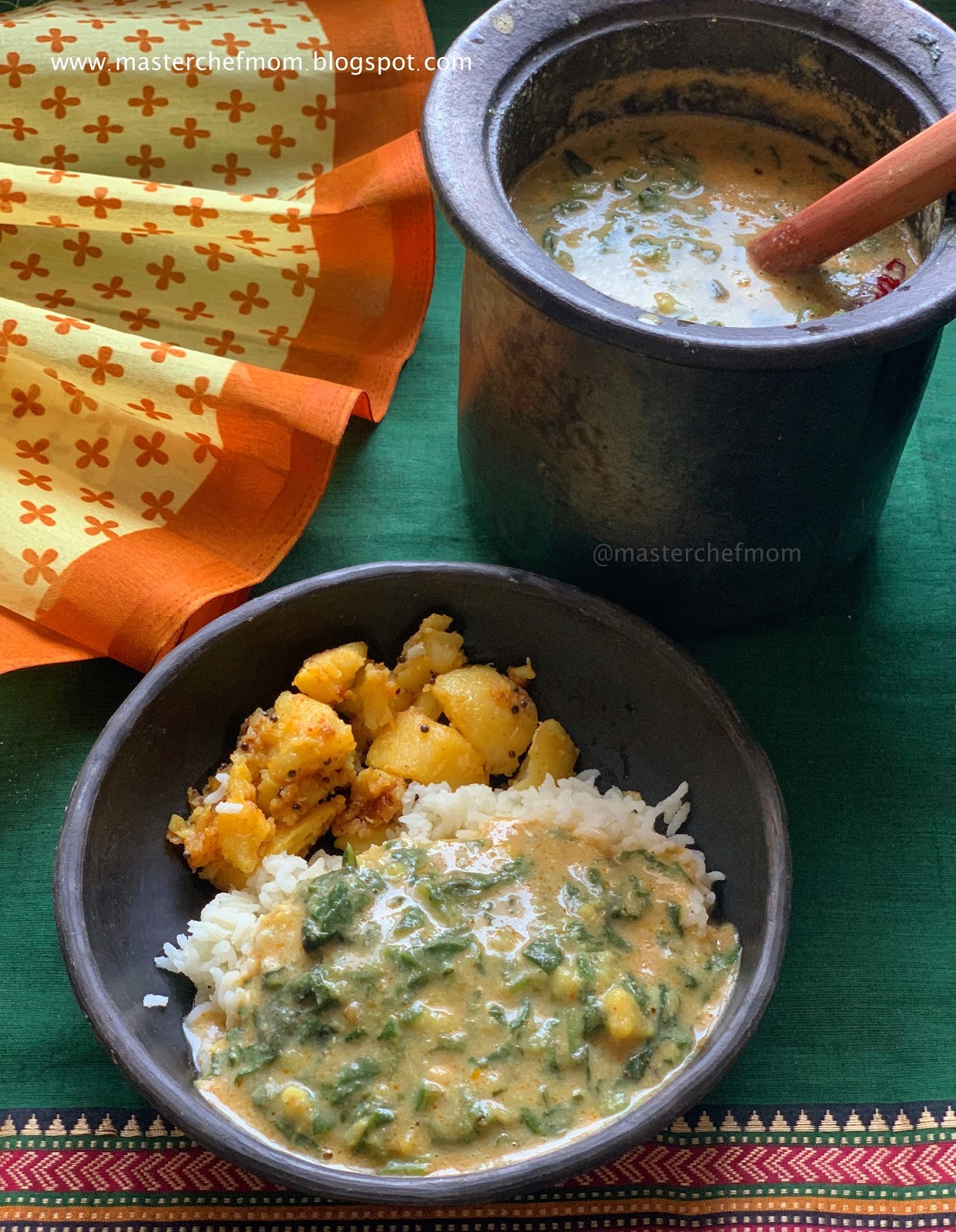 MASTERCHEFMOM Spinach Kootu Recipe South Indian Style Spinach Dal