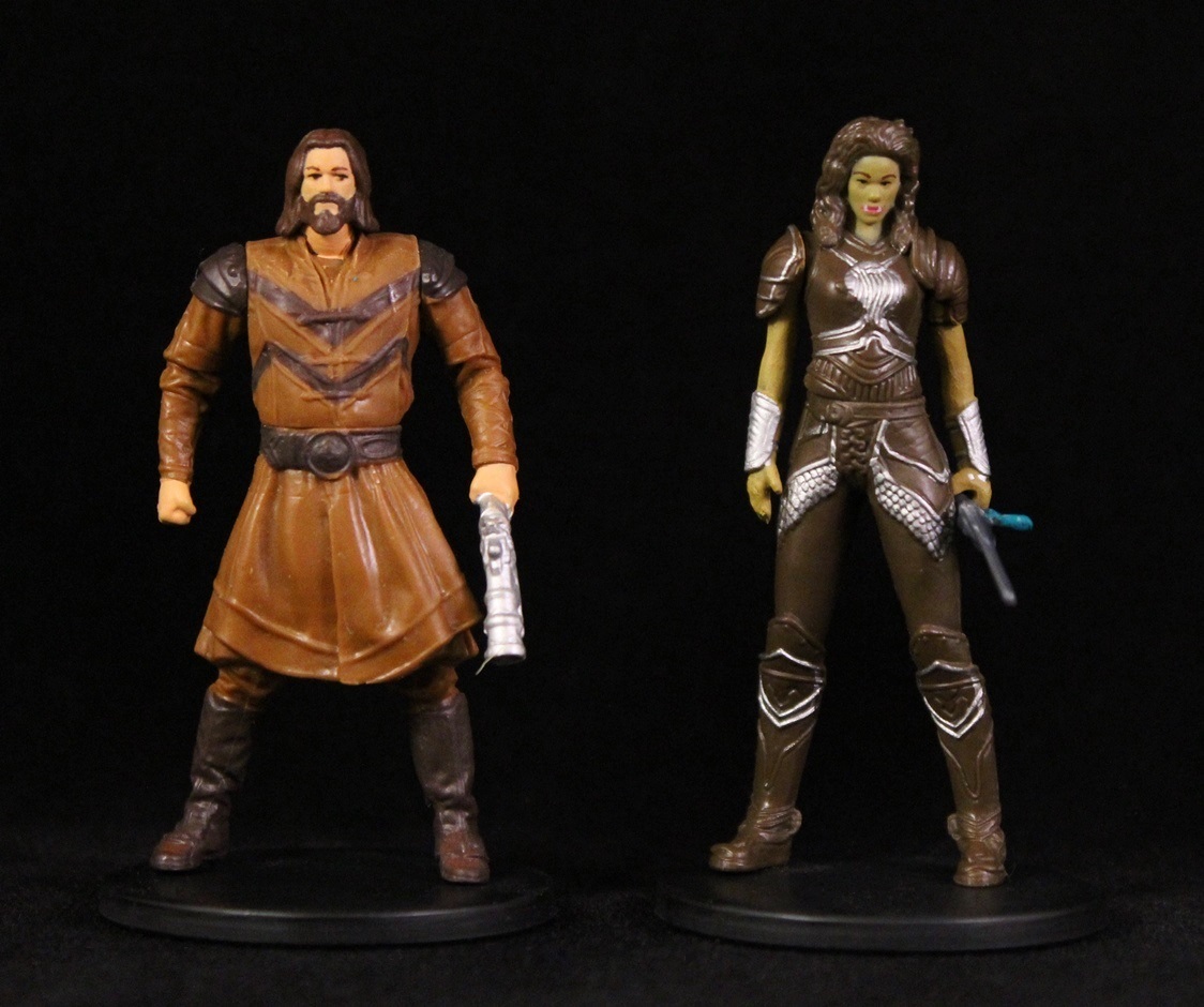 Warcraft Figur 6cm 2 Pack Garona & Lothar Civilian 