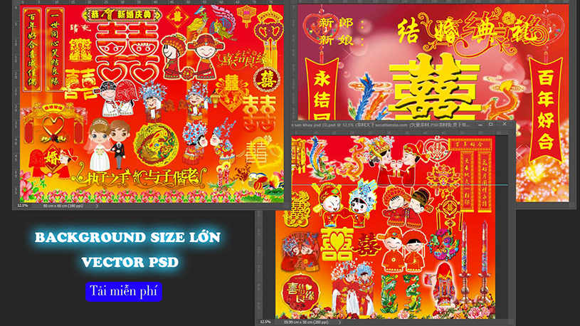 Wedding Day B631 Bộ 10 thiệp cưới phong cách Hàn Quốc cực đẹp PSD PSD Library