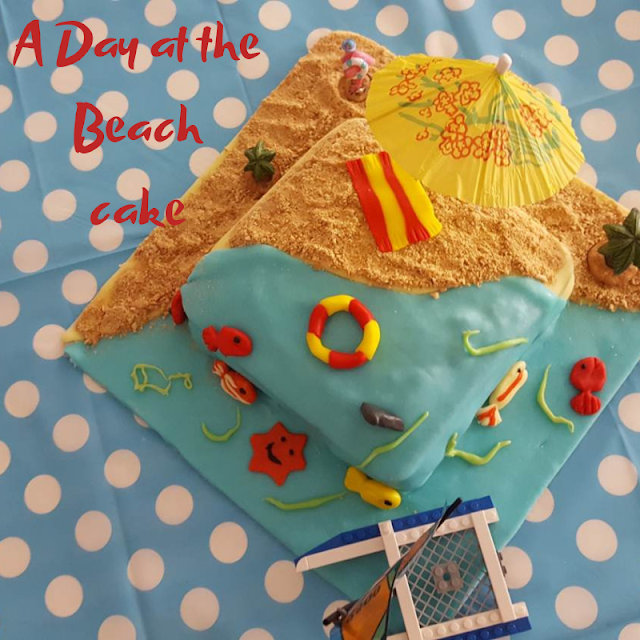 A "Day at the Beach" cake A "Day at the Beach" cake