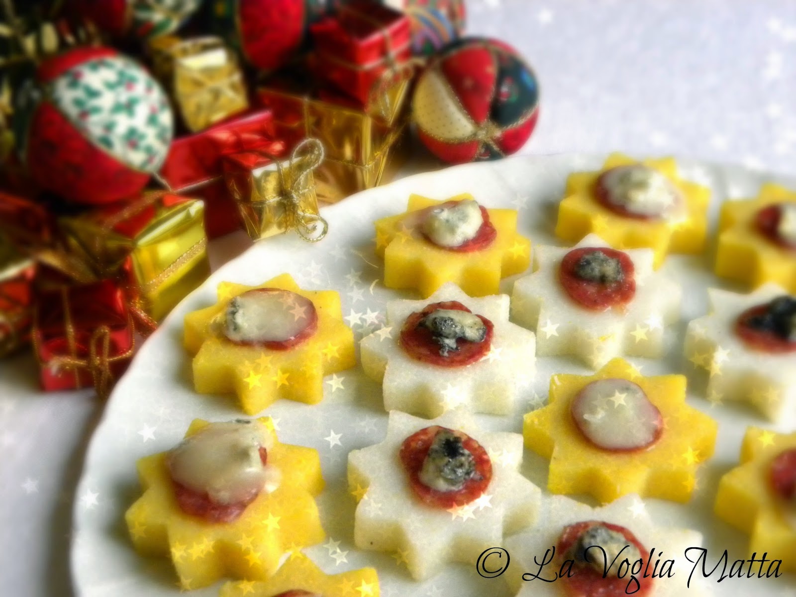 stelline di polenta con bontàzola mauri e salsiccia di cinghiale