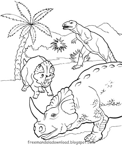 dinosaurier malvorlagen | free mandala download