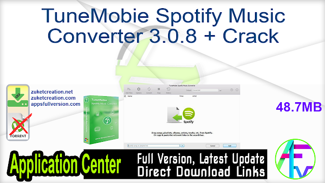 TuneMobie Spotify Music Converter 3.0.8 + Crack