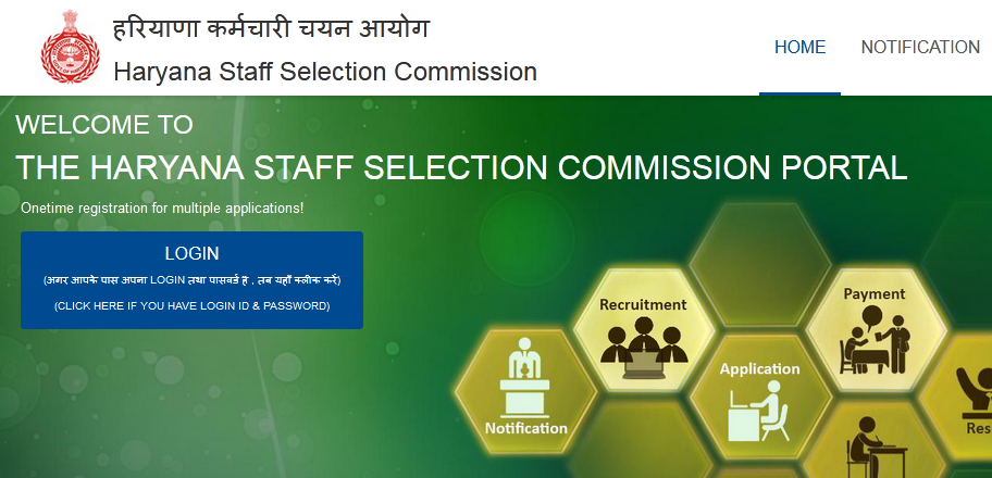 Haryana Staff Selection Commission Recruitment 2019 1624 Je Posts Admit Card Available Now