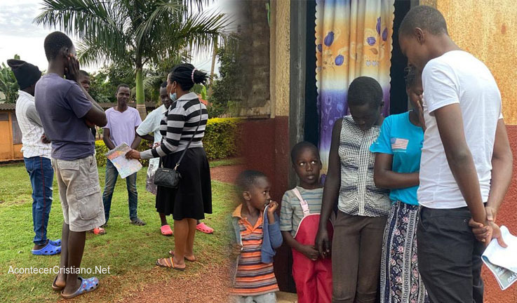 Evangelismo de puerta en puerta en Uganda