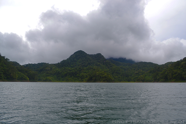 Mountains and hills surrounding the lake