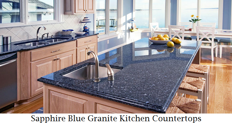 Stainless Steel Countertops Sapphire Blue Granite Kitchen Countertops