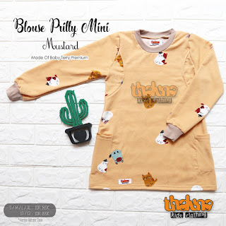 Koleksi Terbaru Thaluna kids clothing Blouse Prilly