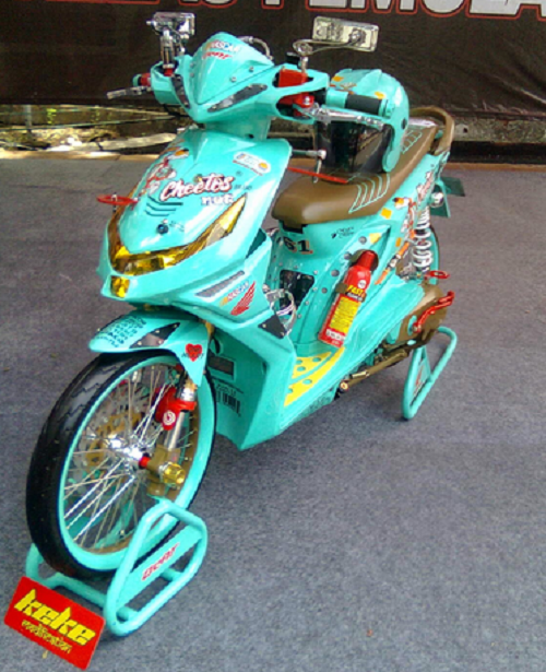 Warna Elegan Tampilan Lengkap | Honda Beat Modifikasi