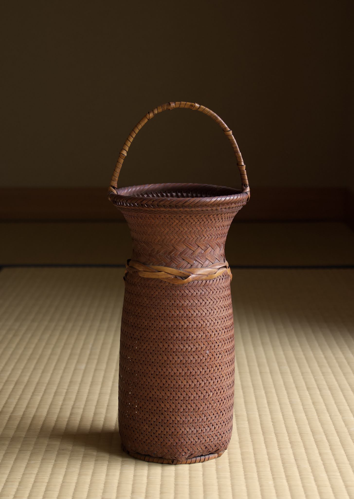 松野屋 キャンバスフラットショルダー 竹製品 花器 別府 寿籃作 一点物