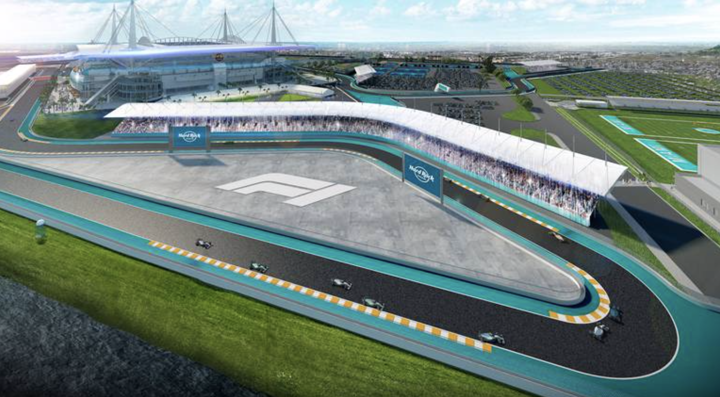 @Twitter @HeraldSport. La course aura lieu autour du Hard Rock Stadium. Capture%2Bd%25E2%2580%2599e%25CC%2581cran%2B2019 10 16%2Ba%25CC%2580%2B12.16.06