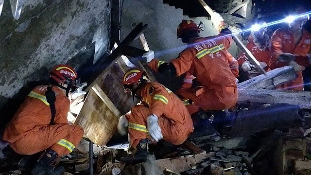 Four people were killed and another 24 injured when an earthquake in China