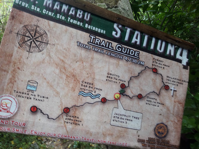 The map of Mt. manabu