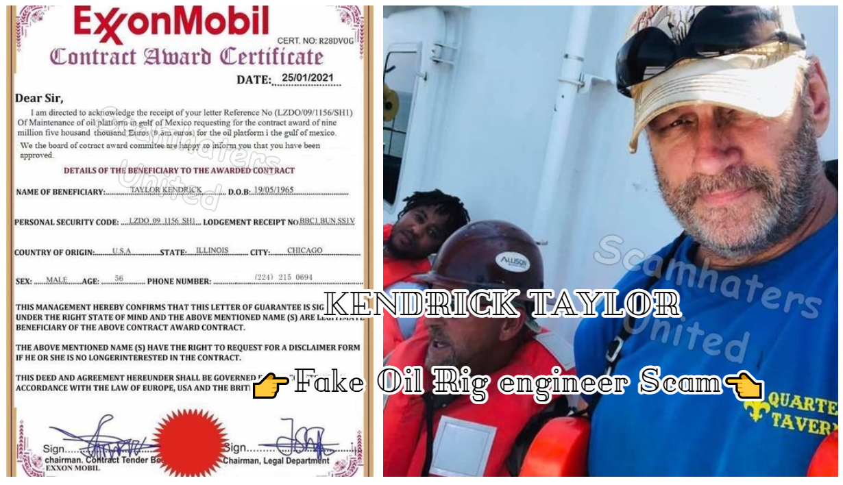 ScamHaters United .. Visit us also on Facebook and Instagram KENDRICK