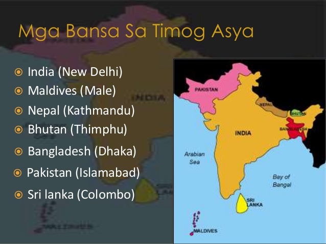 Mapa Ng Silangan At Timog Silangang Asya