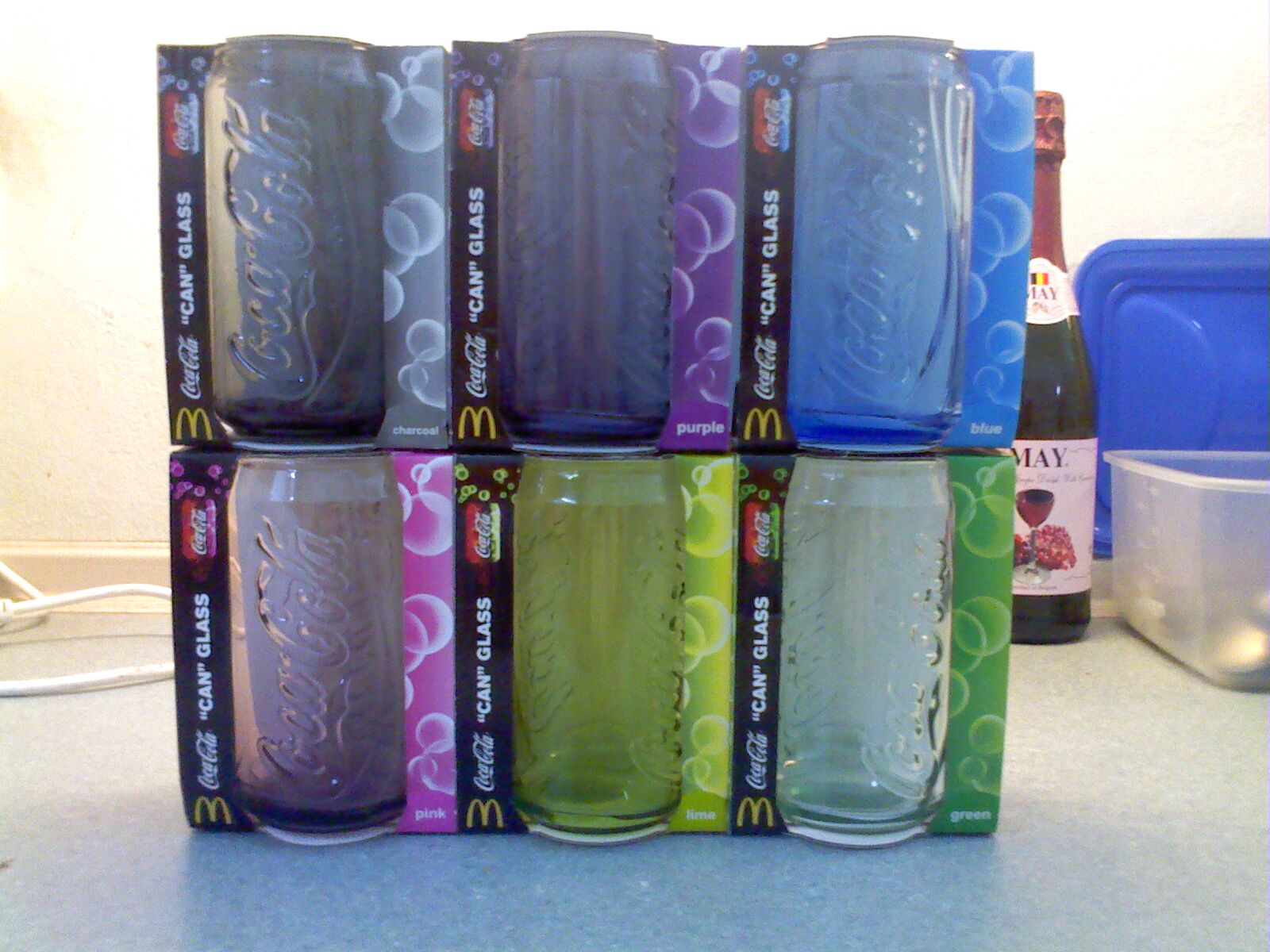 McDonalds' Limited Edition Coca Cola "Can" Glasses FISHMEATDIE