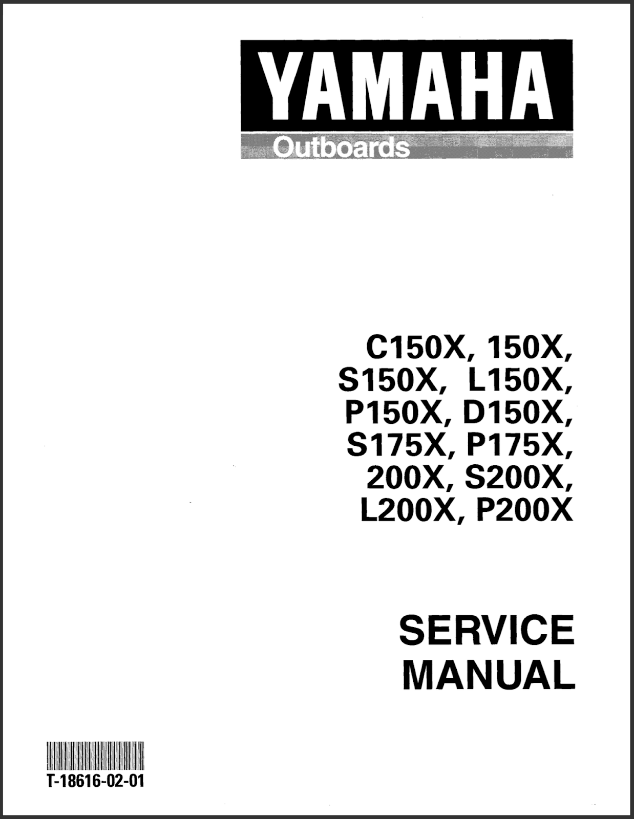 Yamaha Outboard Service Manual: DOWNLOAD Yamaha 150TXRY (150 TXRY
