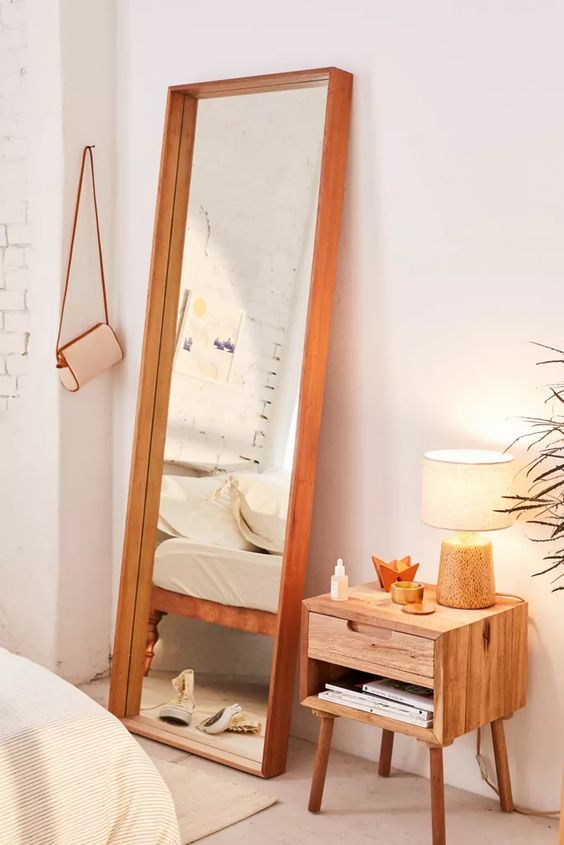 Bring Rustic Vibe into Your Home With Wood Frame Mirrors