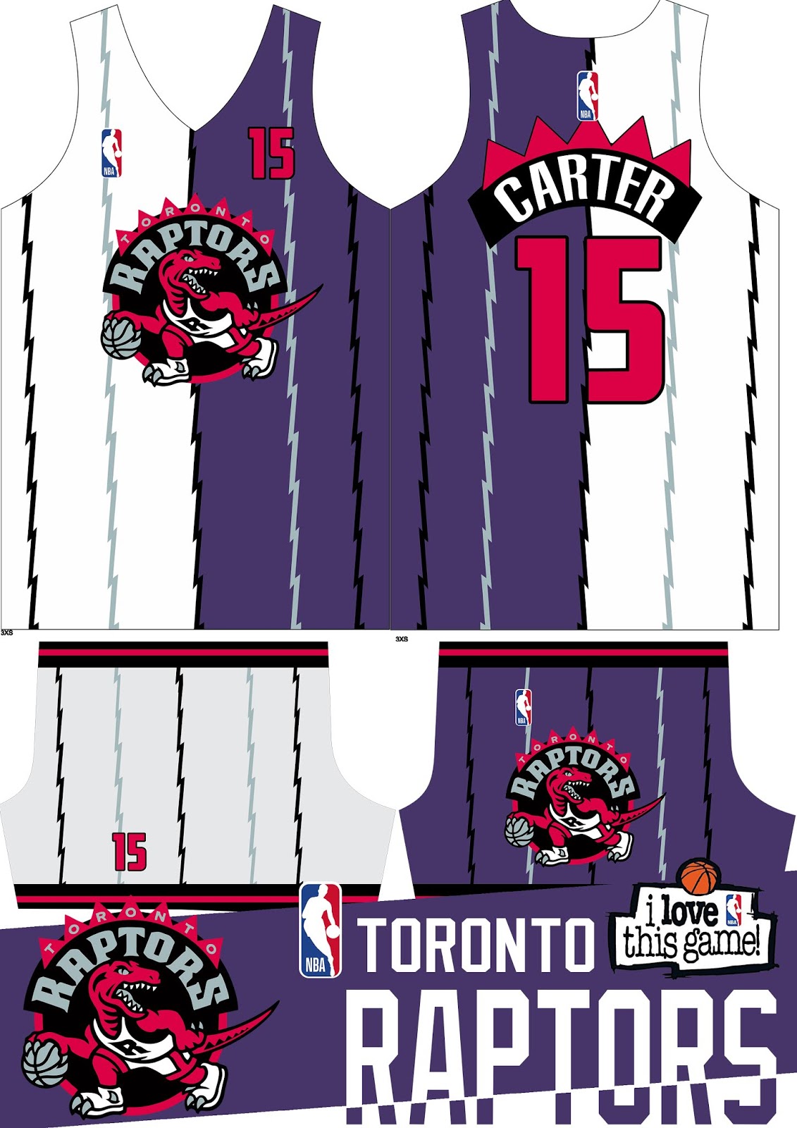 Toronto Raptors Basketball Jersey Design (Classic Edition)