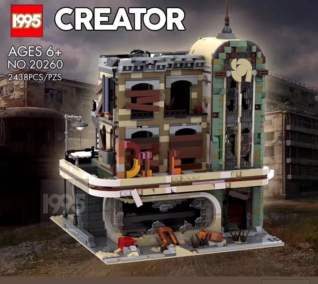 lego downtown diner moc