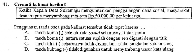 Pemakaian Tanda Baca Hubung Koma Dan Titik Zuhri Indonesia