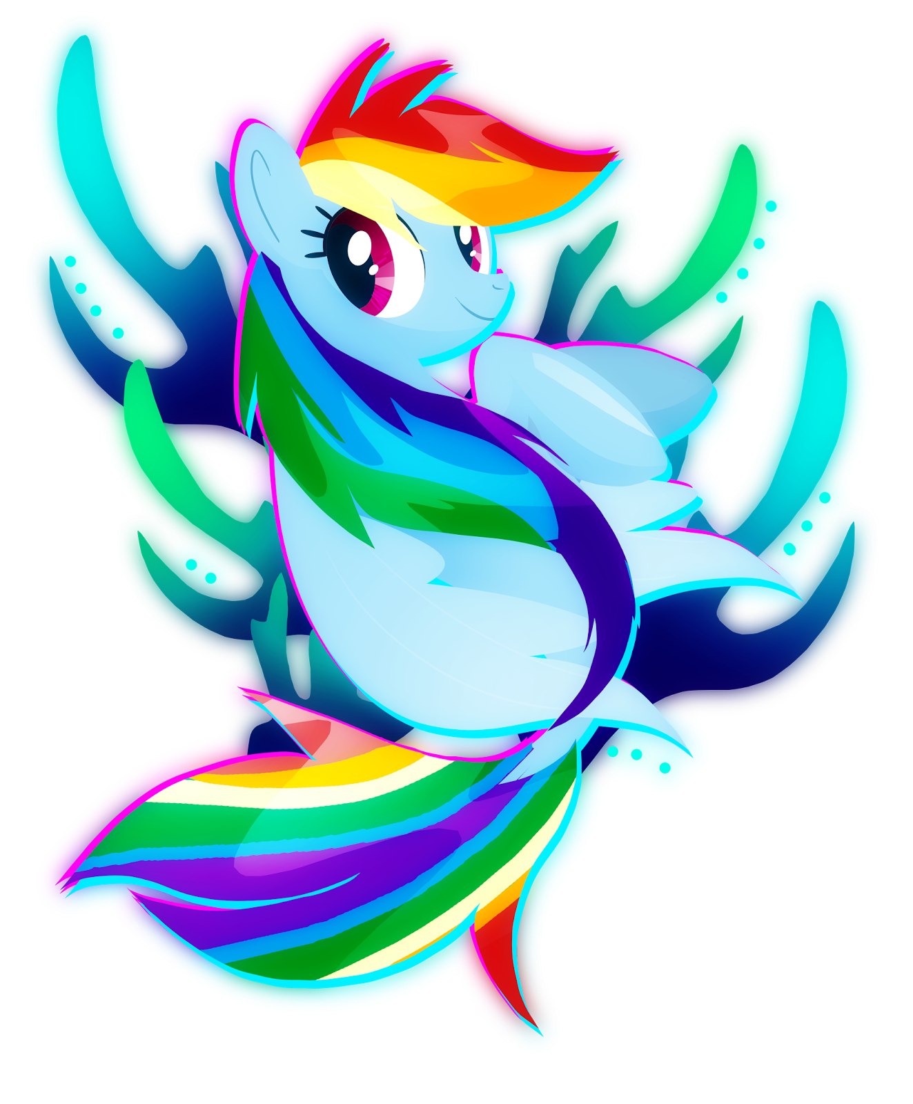 Rainbow Dash Seapony Ilona Iske Art rainbow-dash-seapony-ilona-iske-art