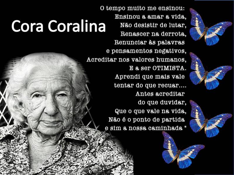 BLOG DA PROFESSORA FLOR Momento de Poesia Cora Coralina
