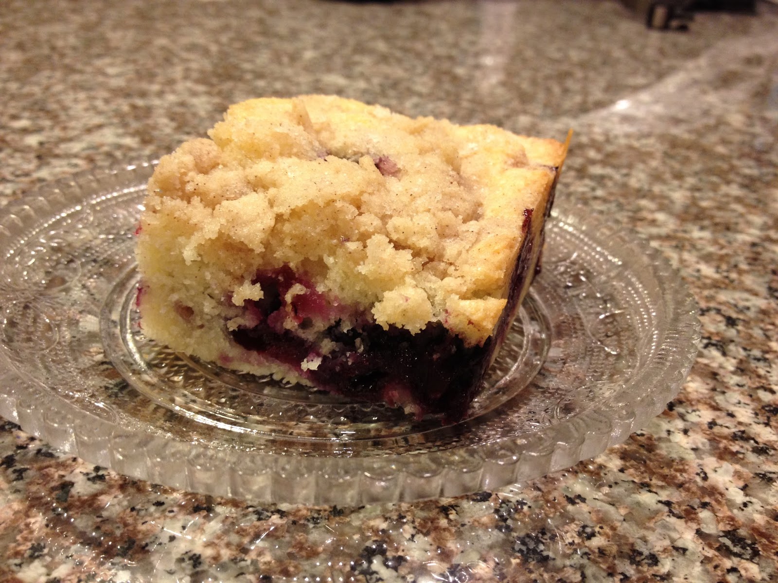Princess Baker Blueberry Cornmeal Coffee Cake