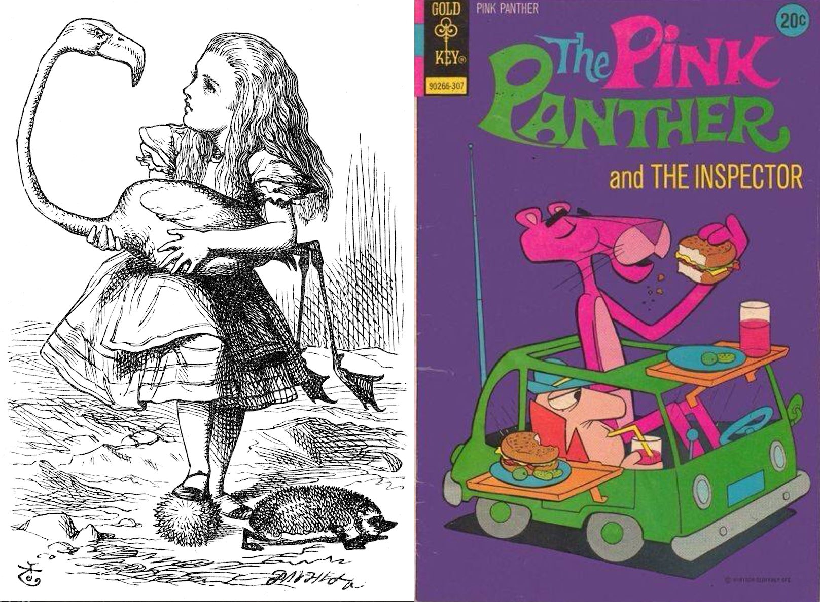 55  Alice In Wonderland Book Pink Cover for business
