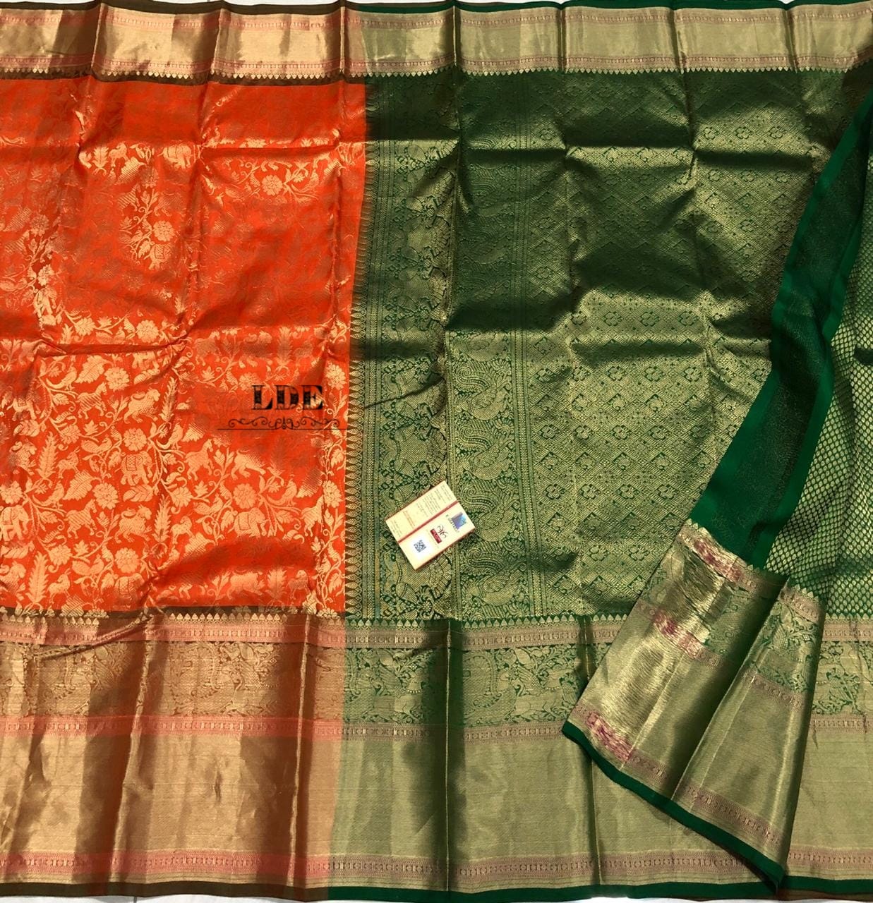 Pure kanchi pattu sarees with big border
