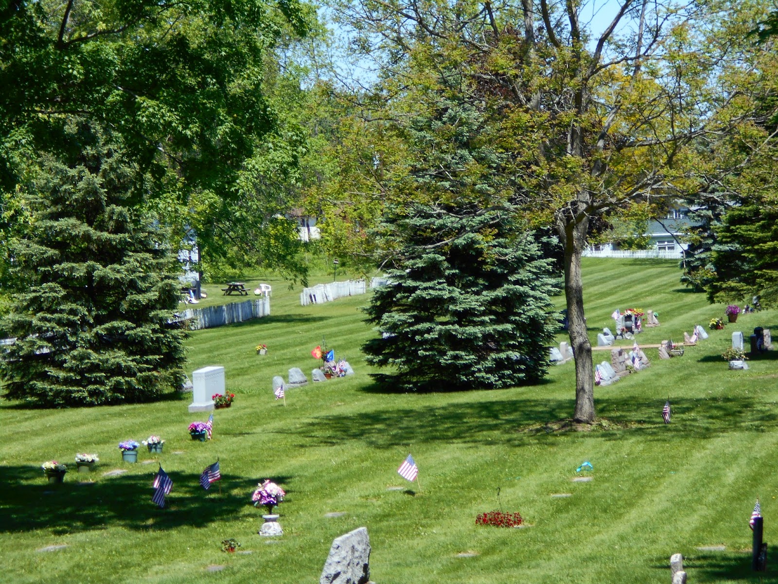 New York State of Mind FLAGS ON THE VETERAN'S GRAVES AT PALMYRA