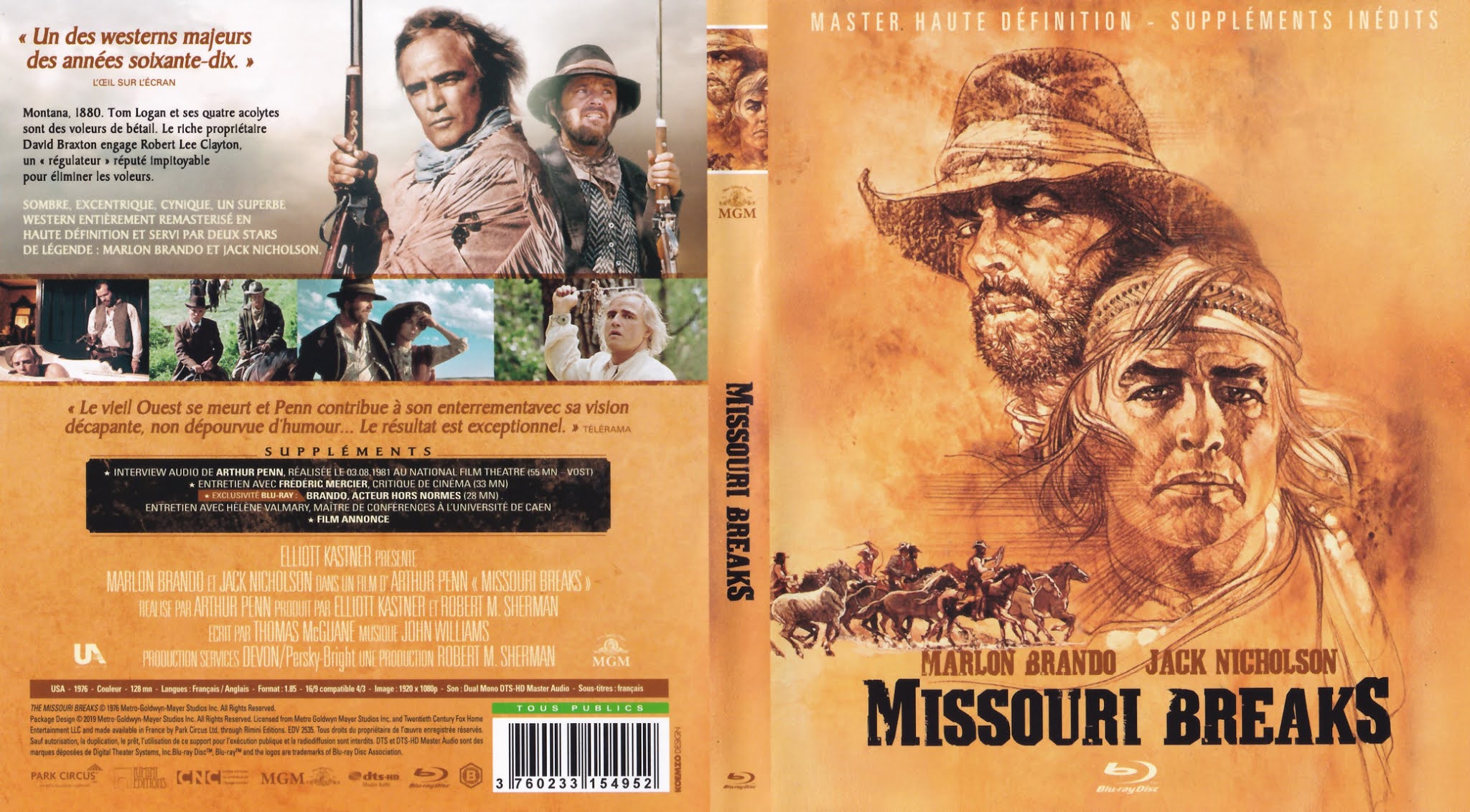 BLURAY JAQUETTES BLURAY Missouri breaks