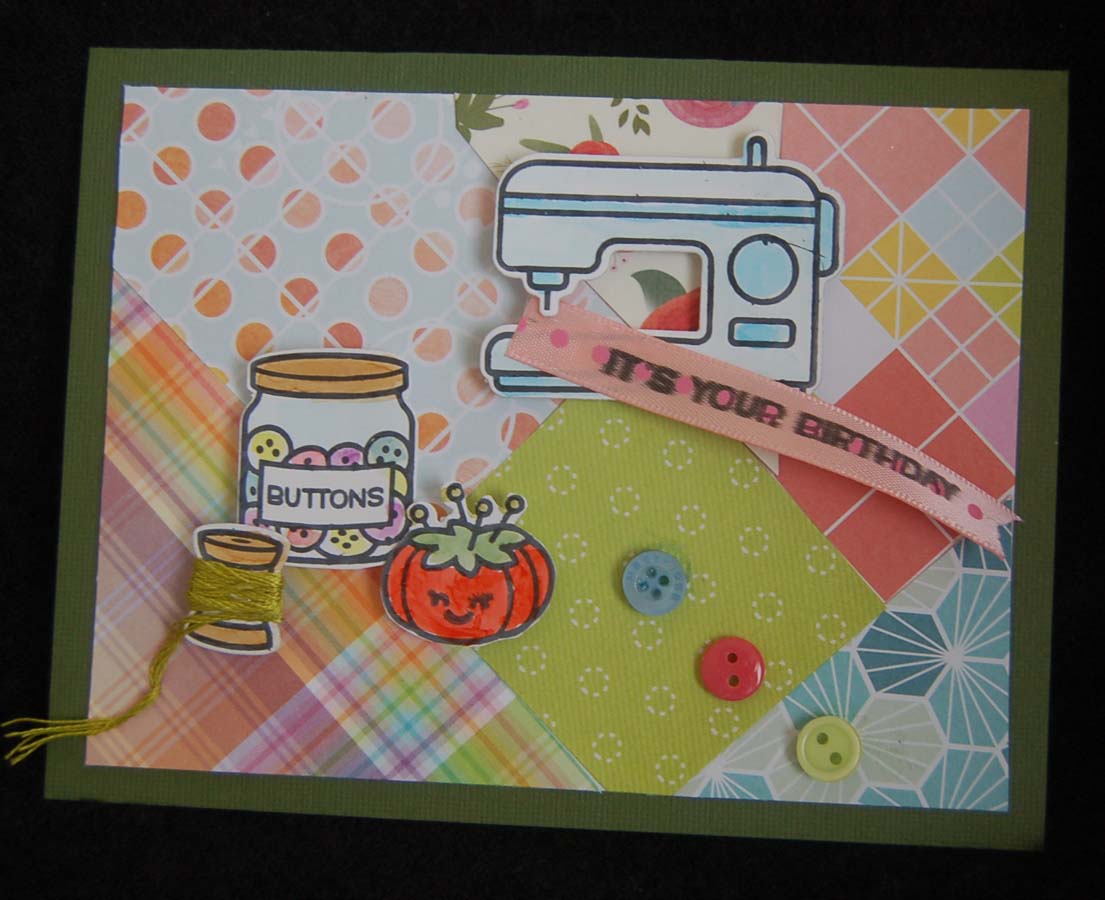 Lynn's Craft Blog Sew Sweet Birthday Card
