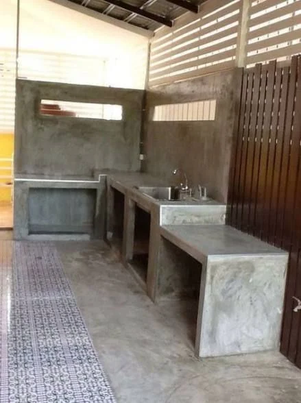 meja dapur cor dengan beton ekspos gambar inspiratif meja dapur cor dengan beton ekspos