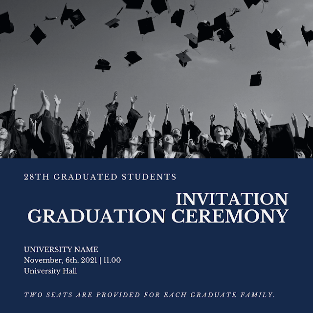 Surat Undangan Wisuda dalam Bahasa Inggris - Graduation Ceremony