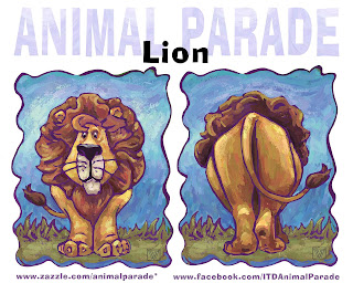 Animal Parade Lion Coming and Going