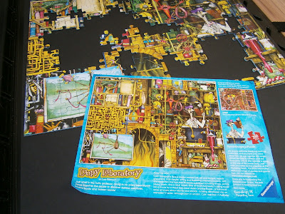completing a puzzle fun picture of nutty professor
