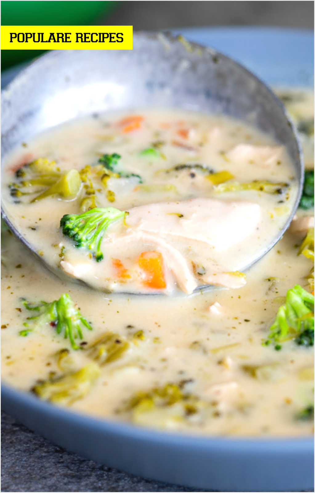 Easy healthy chicken broccoli soup Recipe Spesial Food