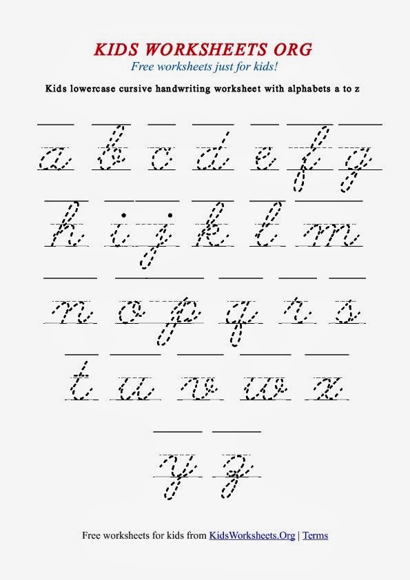 Handwriting Letters A-z | Hand Writing