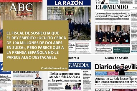  La prensa española tapa el último escándalo de la Casa Real 