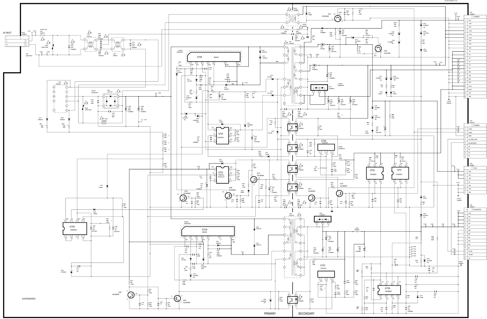 Schematic Diagrams  Sharp Lc26  Lc32 And Sharp Lc37  U2013 Lcd