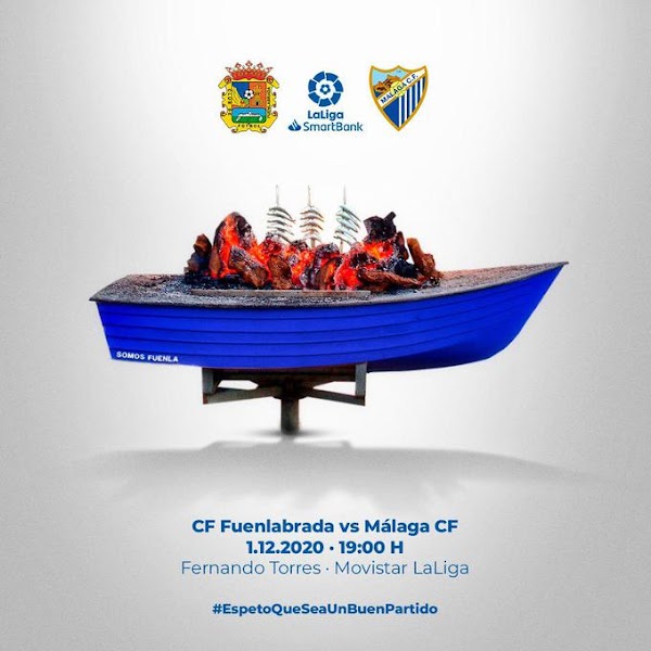 El cartel del Fuenlabrada - Málaga: "Espeto que sea un buen partido"