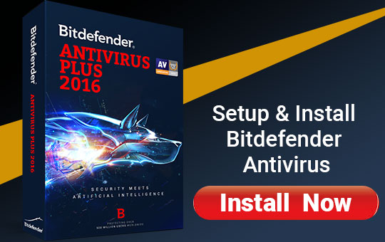 Setup and install Bitdefender Antivirus