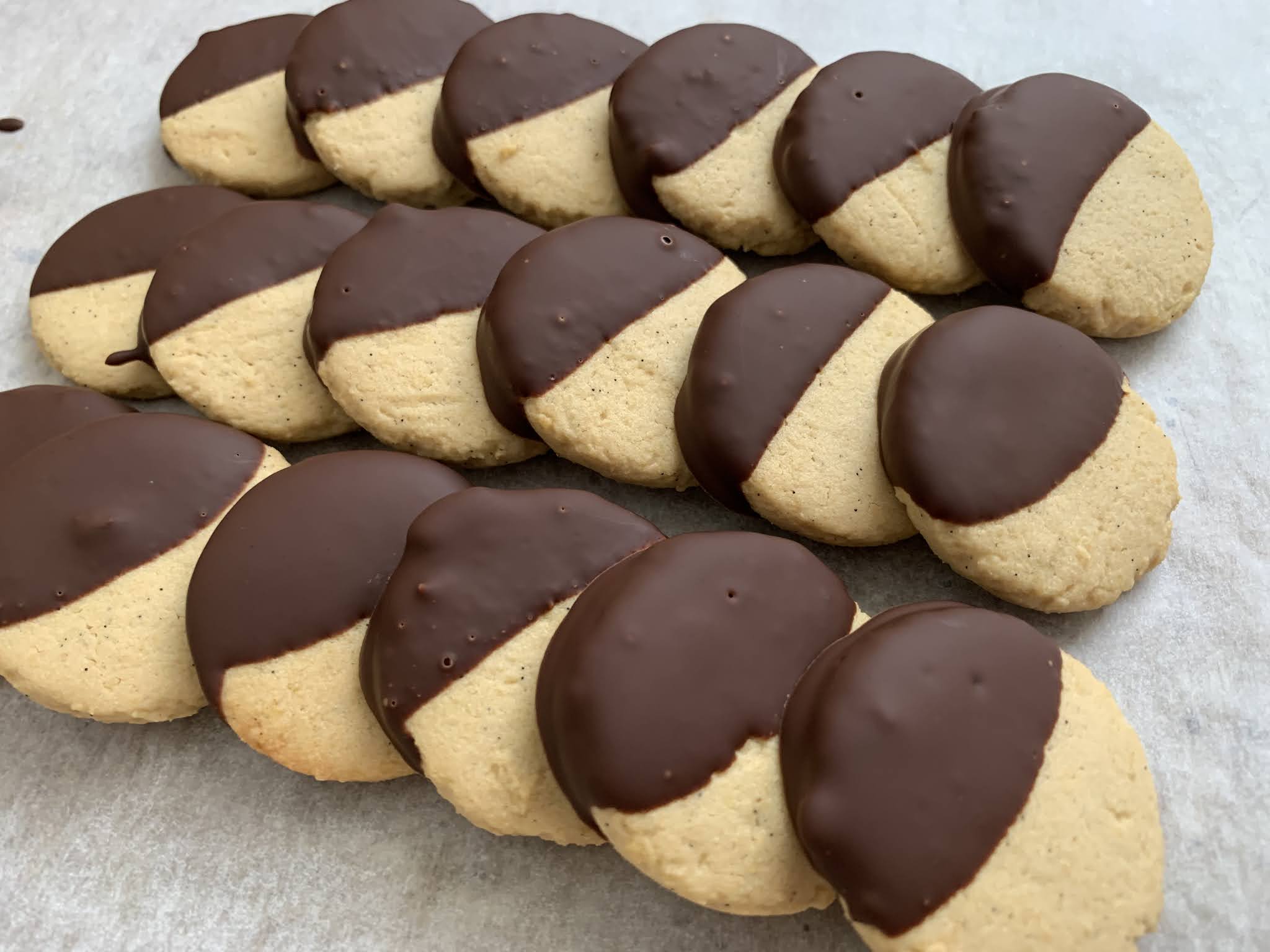 Successfully Gluten Free! Chocolate Dipped Biscuits